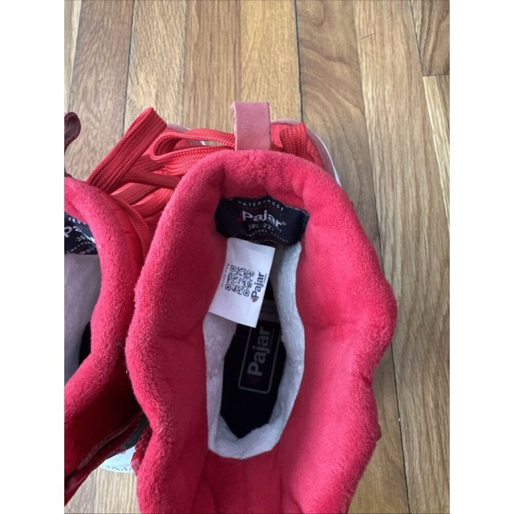 Pajar -30° C -22 F Waterproof Insulated Boots w/ Vibram Sole Red/White Size 5.5 - Picture 4 of 11
